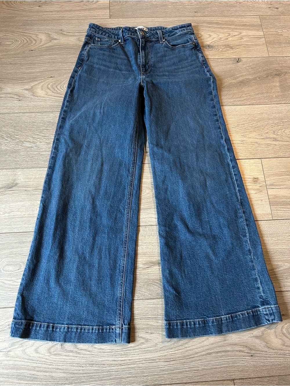 PAIGE Harper Wide Leg High-Rise Blue Women's Jeans Size 29 - Picture 2 of 15